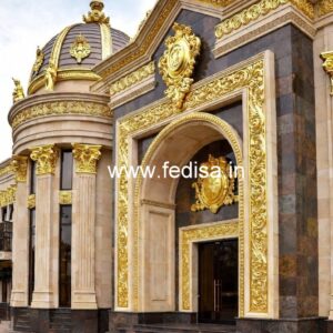 Luxury Hotel Front Elevation with Modern Appeal No-8288