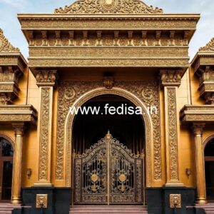 Stylish Luxury Resort Front Elevation No-8299