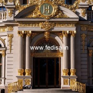 Luxury Resort Exterior with Artistic Facade No-8322