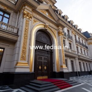 Contemporary Luxury Hotel Front View No-8323