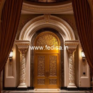 Luxury Hotel Exterior Design with Elegant Panels No-8324