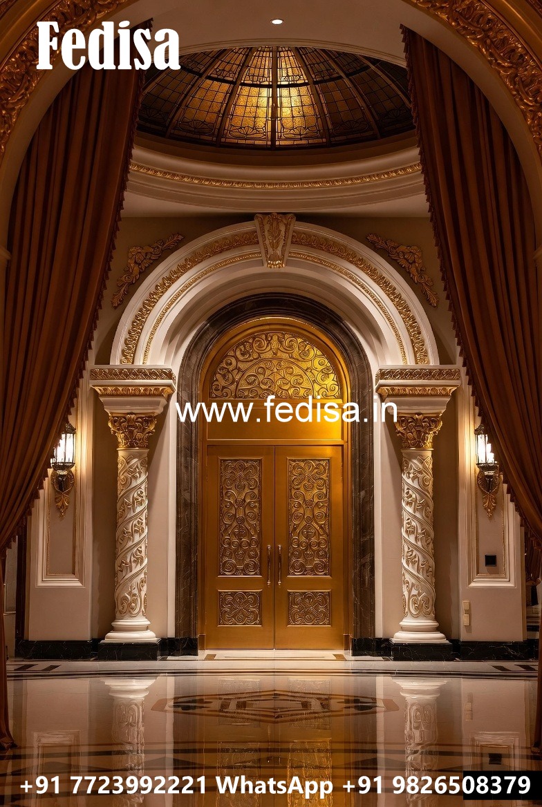 Luxury Hotel Exterior Design with Elegant Panels No-8324