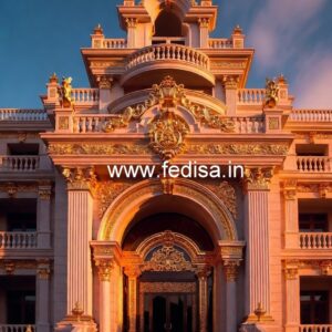 Luxury Hotel Elevation with Modern Architecture Style No-8328