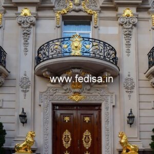 Contemporary Luxury Hotel Elevation with Glass No-8336