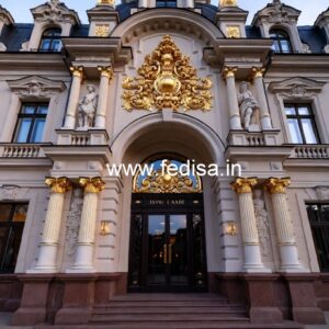 Luxury Hotel Elevation with Decorative Details No-8340