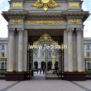 Luxury Hotel Front Architecture with Elegant Finish No-8342