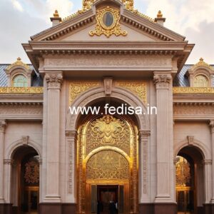 Stylish Luxury Hotel Entrance Elevation No-8343