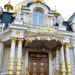 Luxury Hotel Elevation with Modern Texture No-8346