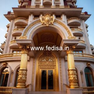 Stylish Luxury Hotel Elevation for Resorts No-8361
