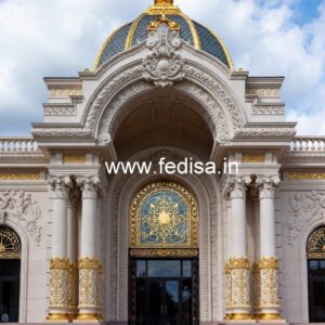 Modern Hotel Entrance Gate Design for Luxury Resorts No-8402