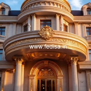 Hotel Main Gate Design with Elegant Lighting No-8414