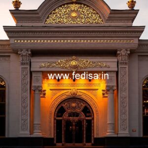 Luxury Hotel Gate Design with Artistic Detailing No-8431