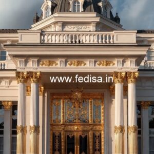 Hotel Entrance Gate Design with Luxury Decor Elements No-8491