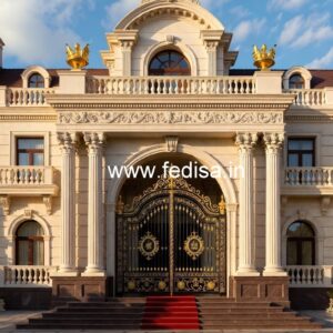 Premium Entrance Gate Design for Modern Resorts No-8496