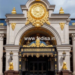 Elegant Hotel Exterior Elevation Design Concepts No-8506