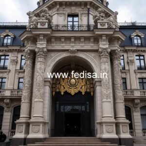 Elegant Resort Hotel Elevation Design Inspiration No-8530