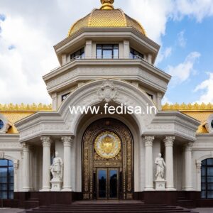 Hotel Exterior Elevation Design with Premium Lighting No-8536