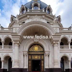 Luxury Resort Front Elevation Design Concepts No-8542