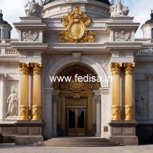 Hotel Front Elevation Design for Luxury Hospitality No-8549