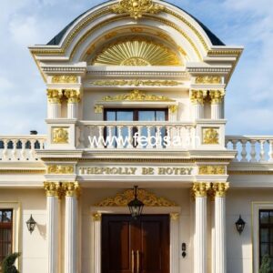 Hotel Elevation Design with Premium Materials No-8551
