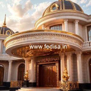 Premium Hotel Exterior Elevation for Urban Projects No-8559