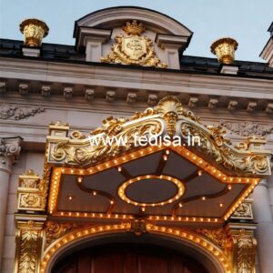Hotel Elevation Design with Modern Window Style No-8564