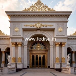 Modern Hotel Elevation Design with Luxury Facade No-8569