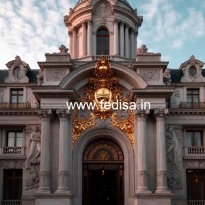 Elegant Luxury Hotel Elevation Design Ideas No-8572