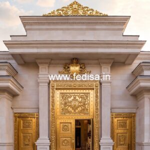 Hotel Elevation Design with Modern Structural Style No-8573