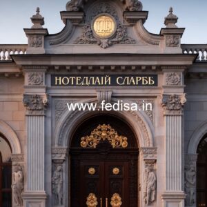 Hotel Front View Design with Contemporary Elements No-8576