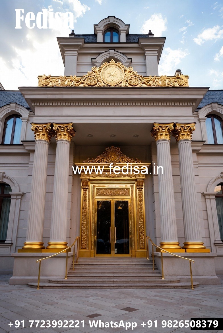 Elegant Hotel Exterior Design with Glass Panels No-8579