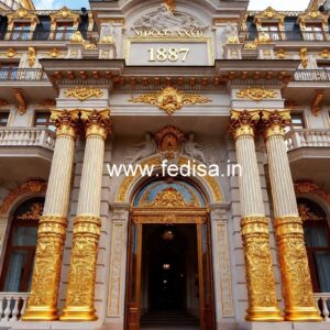Elegant Hotel Exterior Front Design Concepts No-8590