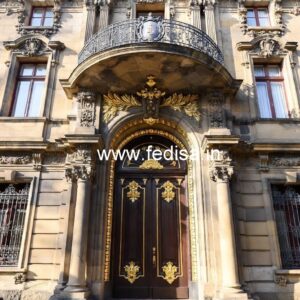 Stylish Hotel Exterior Elevation for Resorts No-8595
