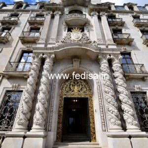 Hotel Building Elevation Design with Luxury Appeal No-8600