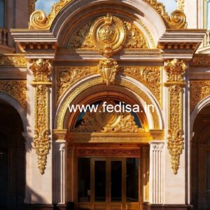 Elegant Luxury Hotel Exterior Elevation Designs No-8804