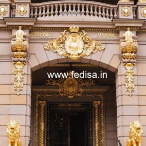 Luxury Hotel Front View Elevation Designs No-8817
