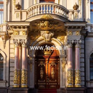 Premium Hotel Front Facade Design No-8828
