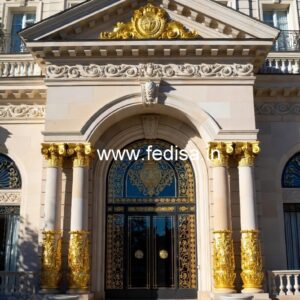 Luxury Hotel Exterior with Elegant Finish No-8835