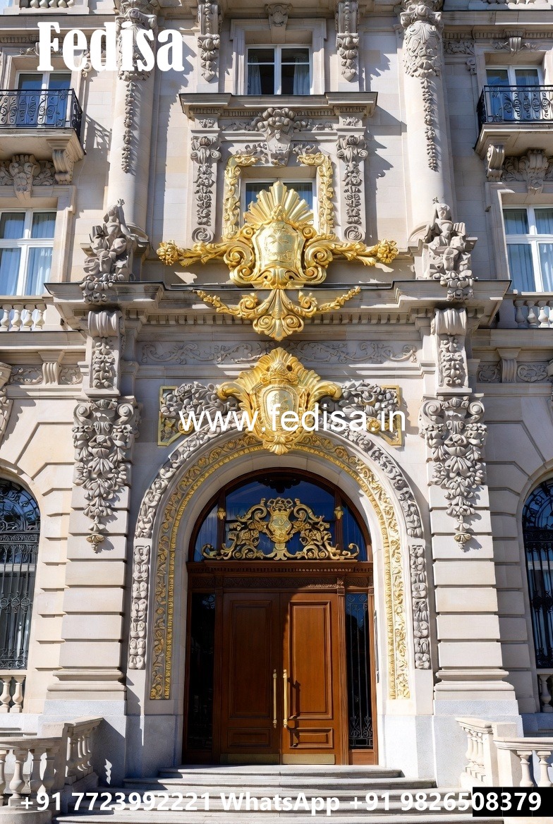 Luxury Hotel Front Elevation with Lighting No-8841