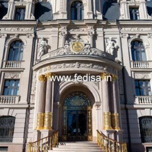 Luxury Hotel Main Entrance Elevation No-8859