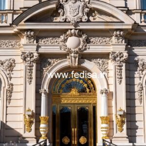 Luxury Hotel Front Facade Architecture No-8864