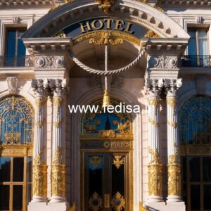 Luxury Hotel Elevation with Contemporary Style No-8873