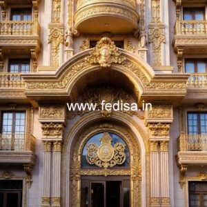 Luxury Hotel Exterior with Stone Cladding No-8877