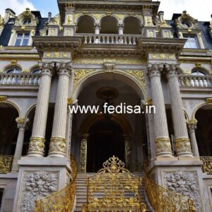 Elegant Luxury Resort Front View Design No-8885