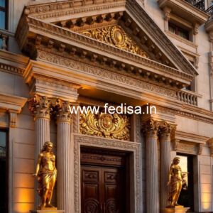 Contemporary Luxury Hotel Front View No-8923