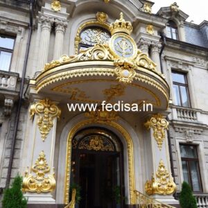 Modern Luxury Hotel Facade with LED Effects No-8933