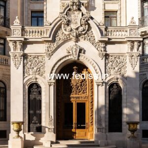 Modern Luxury Resort Front Elevation Design No-8972