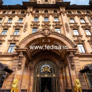 Luxury Hotel Elevation with Grand Entrance No-8989
