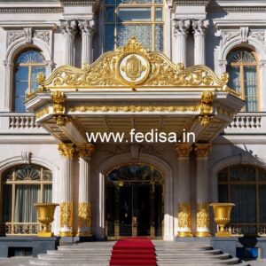Elegant Hotel Main Gate Design for Premium Properties No-9003