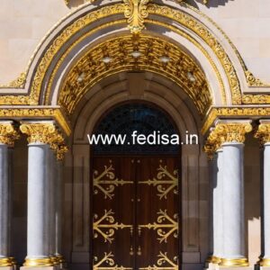 Hotel Main Gate Design with Elegant Lighting No-9014